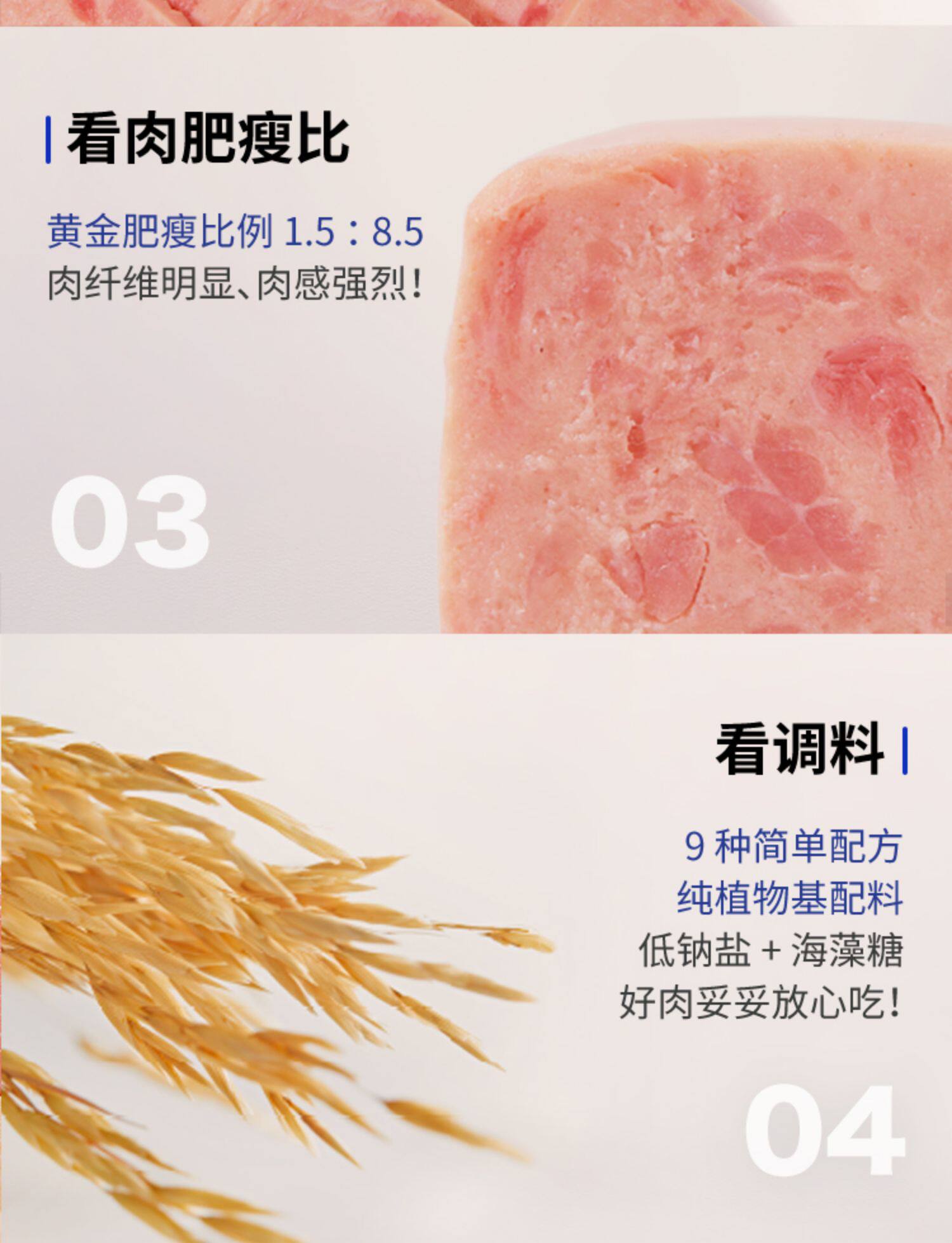 肉班长 方方午餐肉 2盒6块 870g 图8