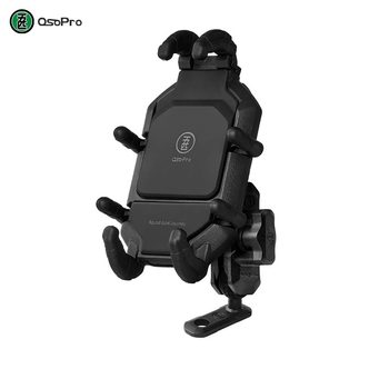 Five osopro motorcycle mobile phone navigation bracket rearview mirror right-angle carapace bracket can wirelessly charge mobile phones