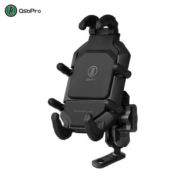 Five osopro motorcycle mobile phone navigation bracket rearview mirror right-angle carapace bracket can wirelessly charge mobile phones