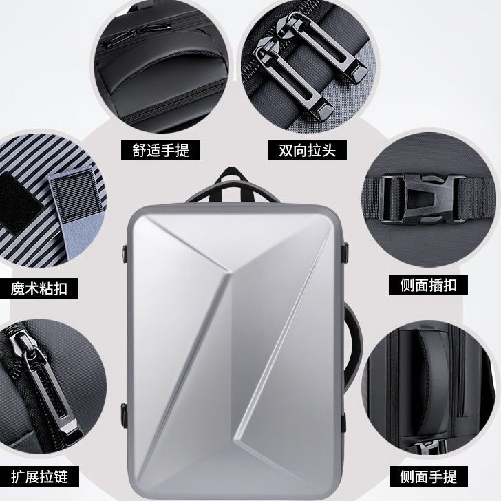 Travel Backpack, Large Capacity Work Backpack, Men's Expandable Backpack for Business Trips, Leisure Travel, New Fashion Ins Trend