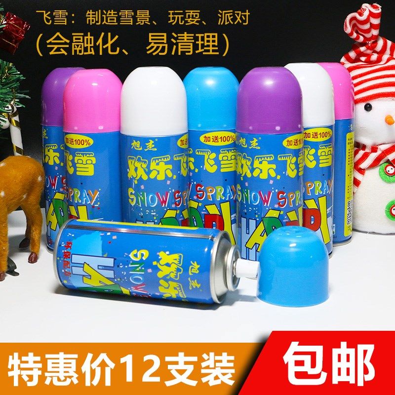 Christmas Flying Snow Spray Snow Emulation Snowflake Artificial Snow View Jar For Foam White Fake Snow Activity Atmosphere Spray