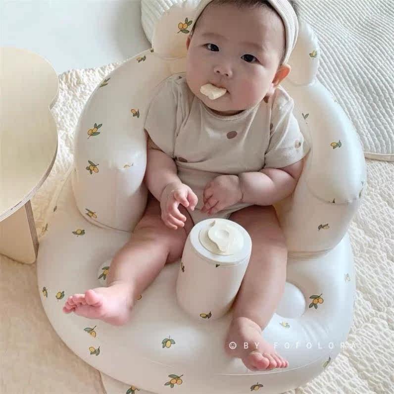 Baby School Chair Baby Dining Chair Sofa School Bidet Inflatable Seat Training Chair Baby Seat Training Sitting Anti-Fall
