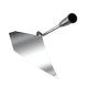 Manganese steel hand-pulled small plowing farming ditches pointed to plowing hoe turning over soil loosening tool human power vegetable planting tool