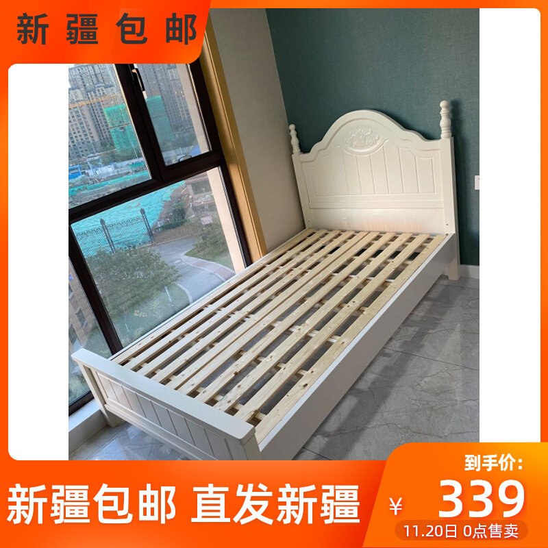 Xinjiang 1 5 m rental house bed solid wood bed containing bed case bed hydraulic bed lifting bed bedroom double