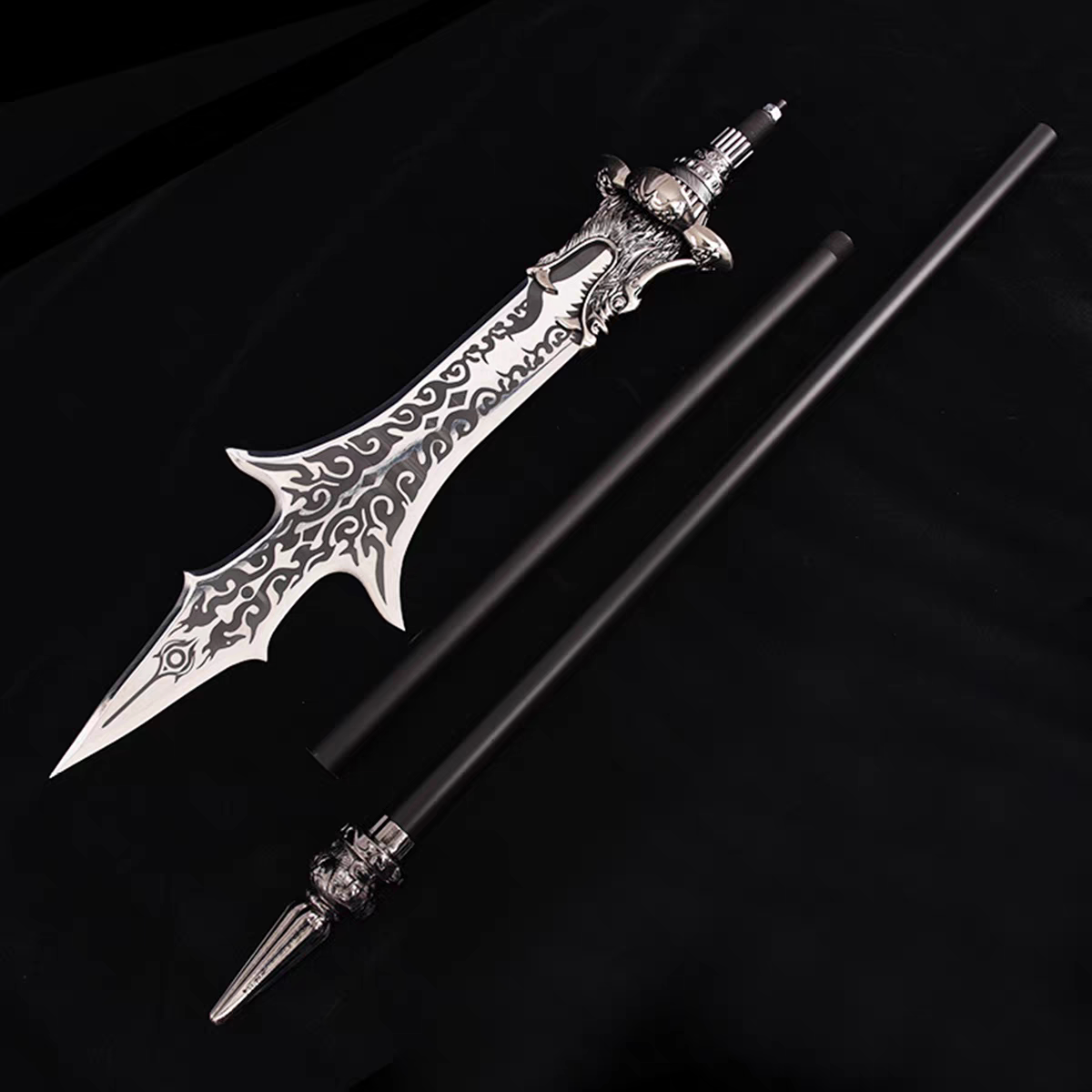 黑神话悟空金属兵器：二郎神杨戬三尖两刃刀的质感之美_游戏_淘宝游戏网