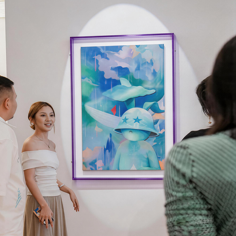 Acrylic Oil Painting Sealed Mounting Frame, Colorful Acrylic Oil Painting Display Frame, L-Shaped Oil Painting Dust-Proof Sealed Frame Acrylic Oil Painting Sealed Mounting Frame, Colorful Acrylic Oil Painting Display Frame, L-Shaped Oil Painting Dust-Proof Sealed Frame