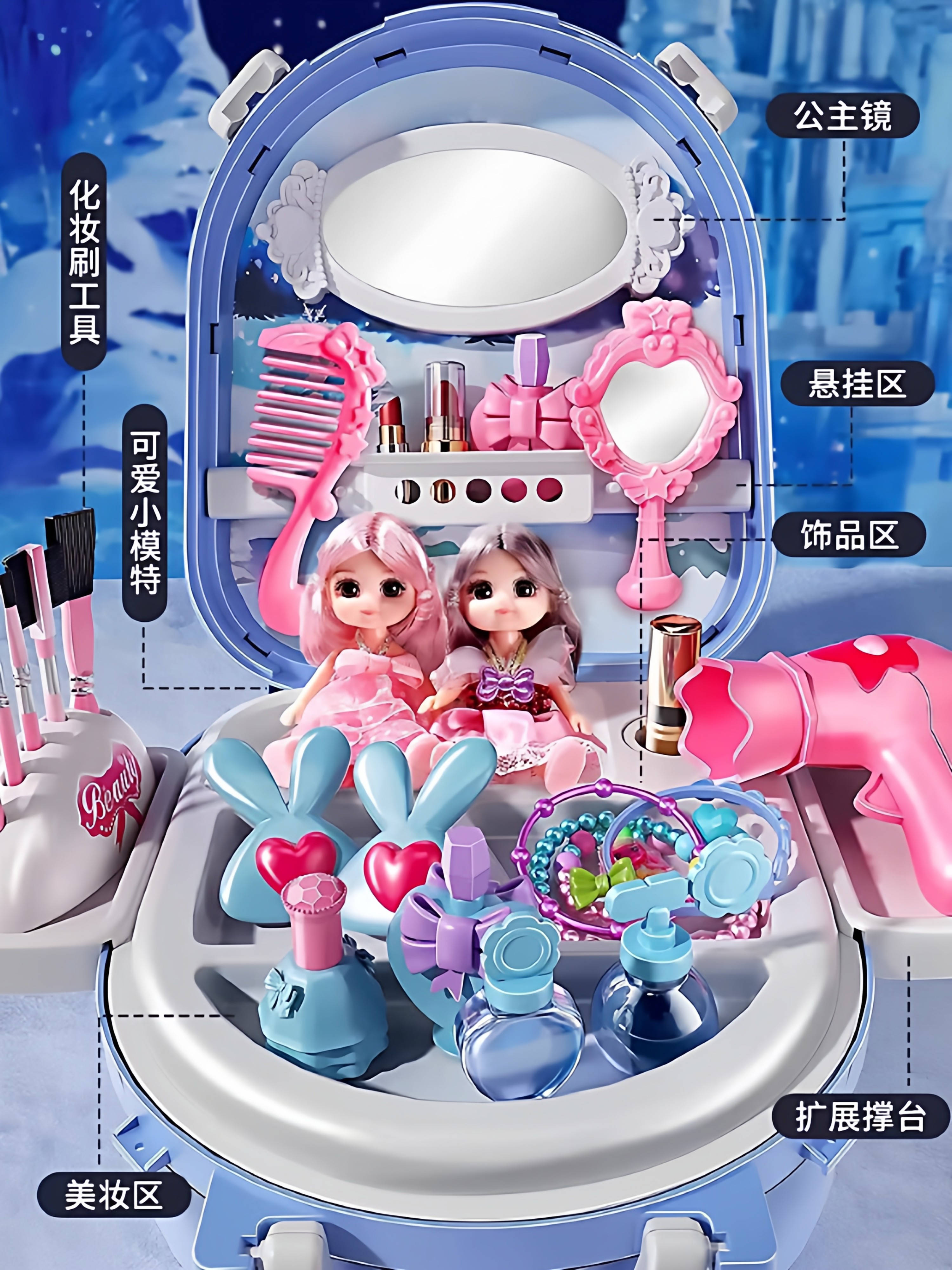 Princess Elsa Barbie Doll Kidsren's Toys Birthday Gift for Girls Aged 3 to 6 Elsa Doll Set