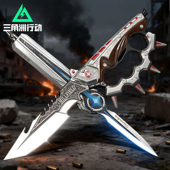 Official Licensed Delta Force Merchandise: Creed, Tiger Knife, Polaris, Mercy Retractable Toy Alloy Model