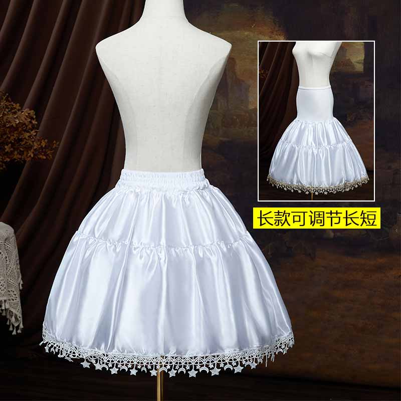 Loretta skirt Lolita Stars Fish Bones Brace Rich silk with adjustable violent floral wedding lining without deforming summer-Taobao