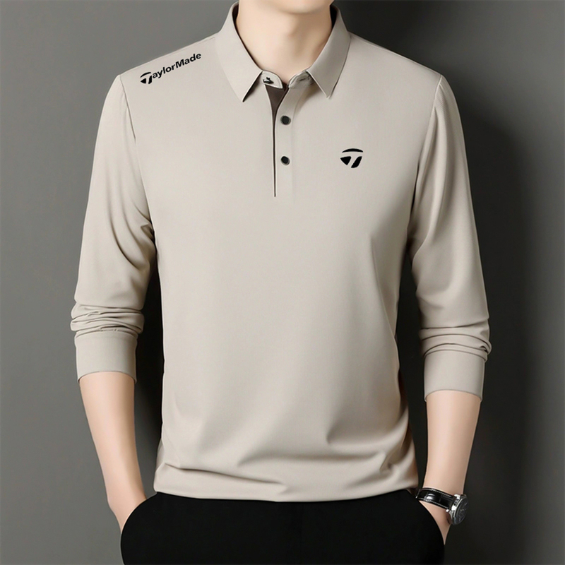 New Golf Clothing Men's Sports Moisture-Wicking Casual Long-Sleeved T-Shirt Loose Breathable Sports Clothing