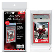 UP card holder PSA graded card film vertical insertion seal 100ct package Ultra Pro Graded CardSleeve