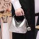 Official Website Small C&K This Year's Popular Hot-Selling Bag for Women 2026 New Silver Shoulder Crossbody Bag Fashionable Handbag