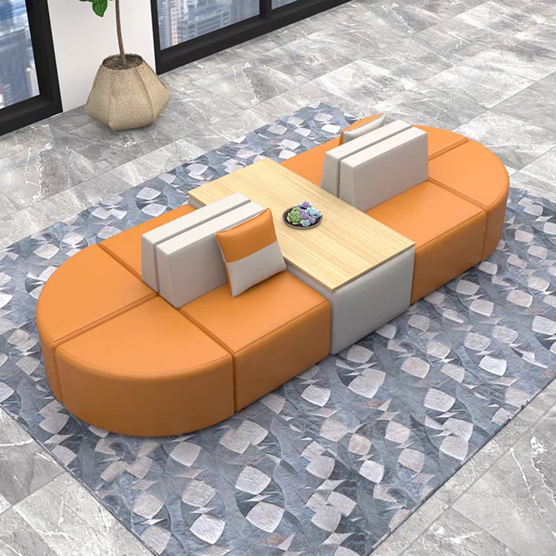 Office Simple and Creative Training Institution Reception and Rest Area Negotiation Room Leisure Waiting Area Special-Shaped Sofa Combination Office Simple and Creative Training Institution Reception and Rest Area Negotiation Room Leisure Waiting Area Special-Shaped Sofa Combination