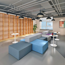 Bank Hotel Lobby Lounge Area Waiting Training Institution Modern Minimalist Creative Office Block Sofa Combination