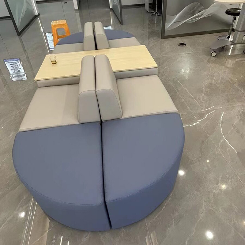 Office Simple and Creative Training Institution Reception and Rest Area Negotiation Room Leisure Waiting Area Special-Shaped Sofa Combination