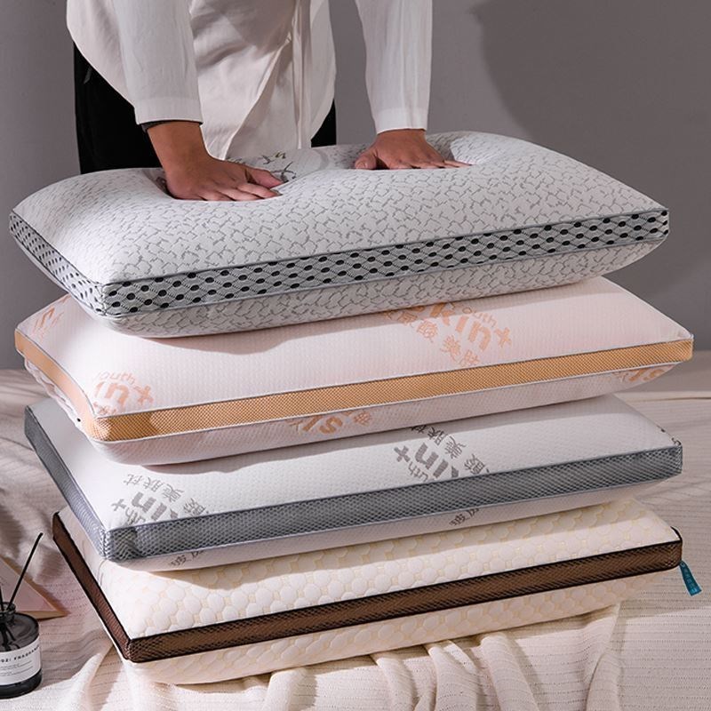 High pillow thickened and heightened without collapsing, a single high pillow core does not collapse and hard, a pair of household cervical spine non-deformable pillow cores