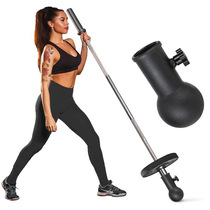 Barbell barrel rack spherical rotating sleeve explosive core strength deadlift rowing back muscle fitness equipment mine rack