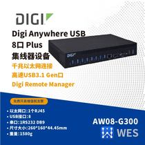 Digi Anywhere USB8PLUS USB-to-port 8 mouth hub Original loading imported AW08-G300