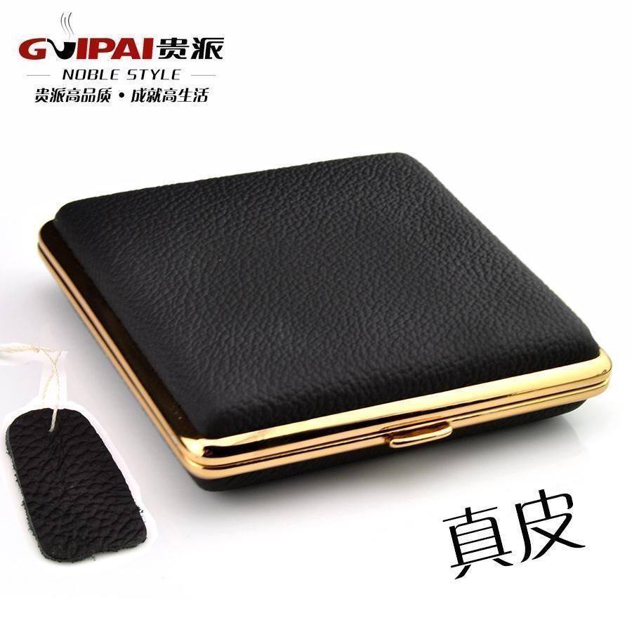 Your stylish companion: the guipai genuine leather cigarette case, holds 20  cigarettes, with an ultra-thin