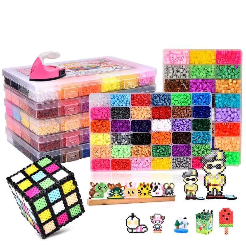 [24/72 colors box set hama beads toy 2.6/5mm perler education]