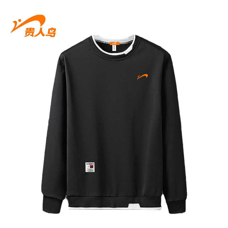 Noble Bird Sweater Men's Spring Youth Loose Round Neck Pullover Solid Color Top Sports Casual All-match Tide Brand Jacket