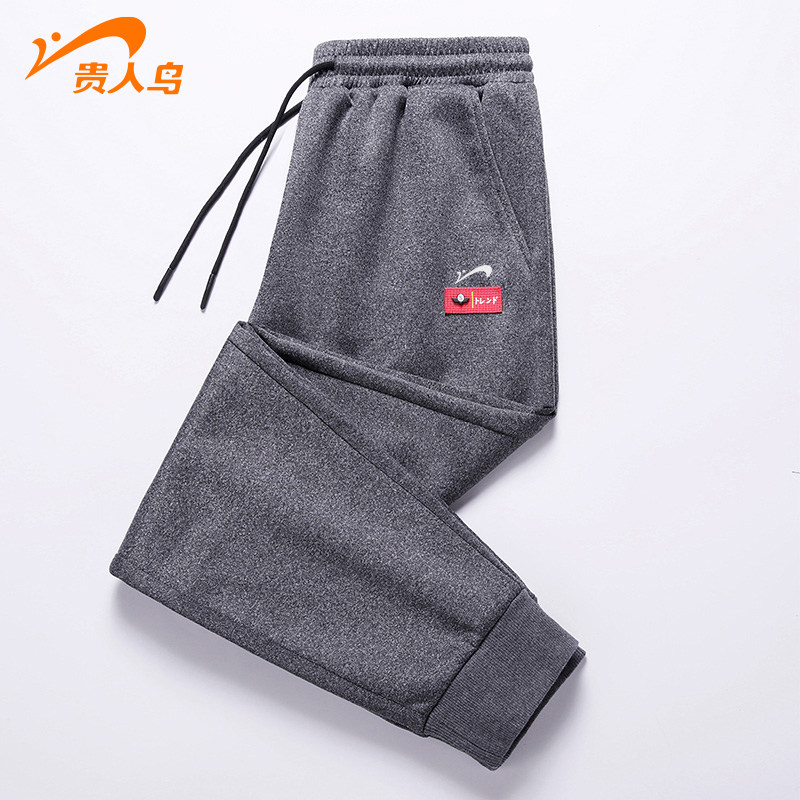 Your person bird pants men's spring autumn season new comfort 100 hitch bunches foot loose sports casual brand long pants