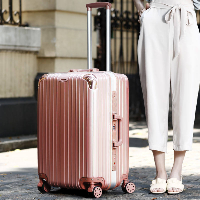 Internet celebrity full color aluminum frame suitcase high-end brand trolley case suitcase men's boarding code box unisex