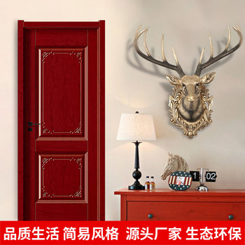 European-Style Ecological Door, Solid Wood Door, Interior Door, Bedroom Door, Set Door, Room Door, Steel-Wood Lacquered Door, Paint-Free Door, Room Door