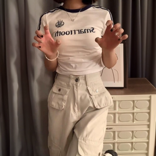 Футболка для отдыха, штаны, комплект, подходит для подростков, популярно в интернете