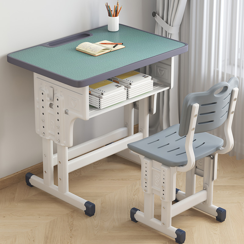 Learning table children's desk writing desk home primary school student homework table can be lifted student school simple table and chair