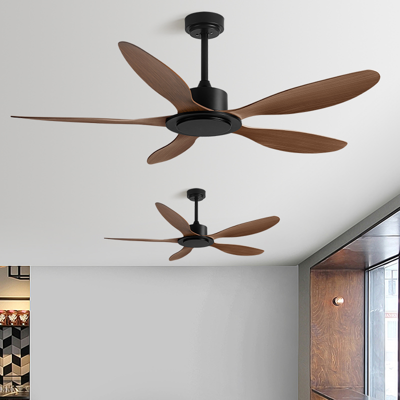 56インチ大風量天井ファンリビングルームレストランホームレトロファンサイレント周波数変換商業産業無光電動ファン