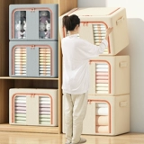 Ящик для хранения, большая ткань, коробочка для хранения для домашнего использования, увеличенная толщина, из хлопка и льна