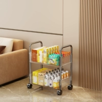 [Утолщенные и очень прозрачные] 2 слоя⭐️Ярусное хранение/пожизненная гарантия/сверхвысокая нагрузка [бесплатные универсальные колеса]