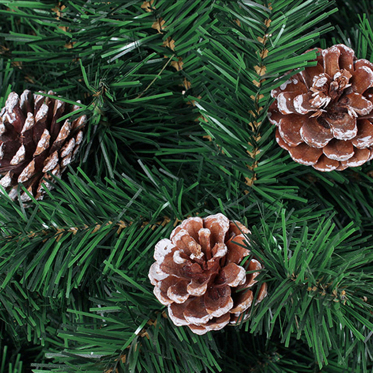 Christmas pine cones primary color Christmas tree pendant accessories Christmas decorations 6 packs Christmas decoration creative pine cones - Taobao