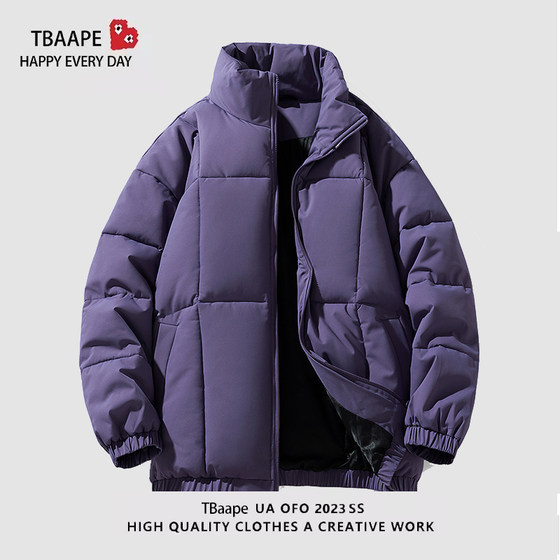 TBAAPE cotton coat winter thickened bread coat trendy brand loose couple cotton coat jacket