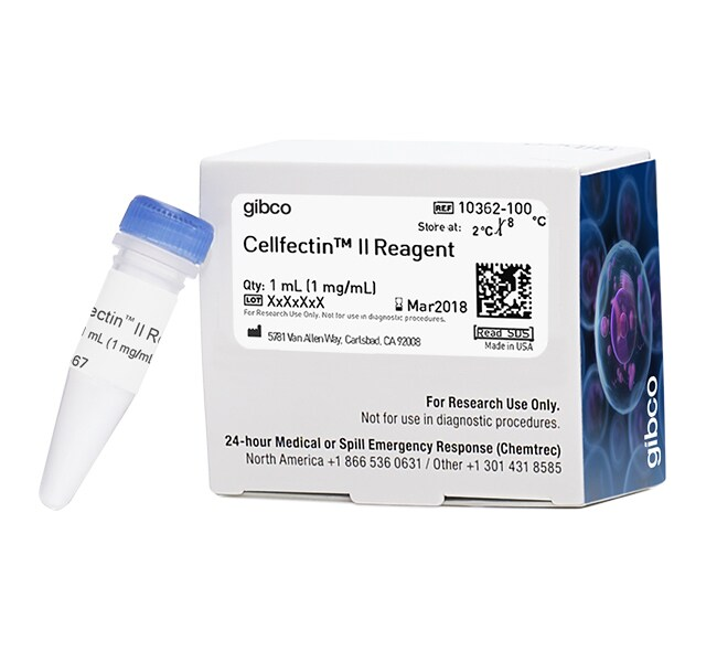 Gibco Cellfectin? II 试剂 转染试剂 货号:?10362100 26年效期