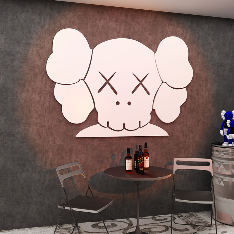 Ins net red photo area layout Sesame Street kaws wall stickers bar creative decoration background wall layout self-adhesive