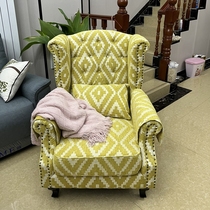 Tiger Chair American Fabric Art Yellow Light Extravagant single bedroom Small family Type sloth net red guest hall High back chair sofa