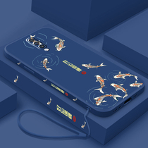 Suitable for Samsung A91 mobile phone case a82 protective cover A73 liquid a71 silicone A53 all-inclusive a72 lens a52 internet celebrity a51 anti-fall a70 soft shell a50 good luck koi a3