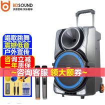 Beidefeng Fan Series Square Dance Audio Portable Outdoor Mobile Trolley Bluetooth Speaker High Power Volume Amplifier