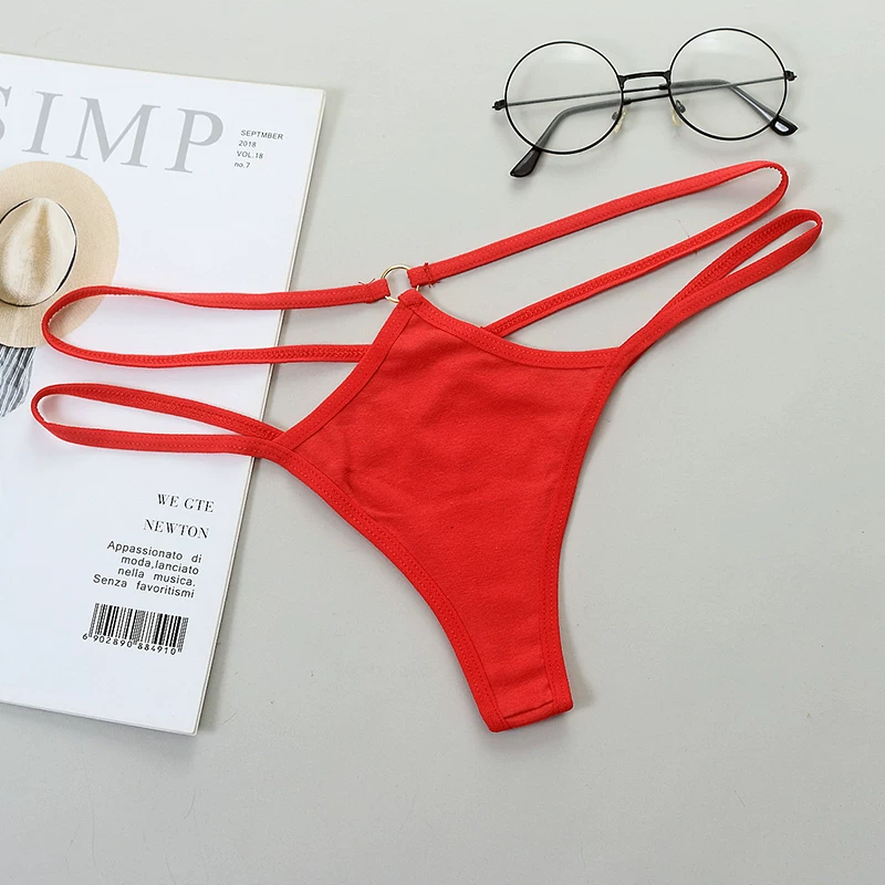 Горячая распродажа Sexy Women G-String нижнее белье из хлопка Low-Ris