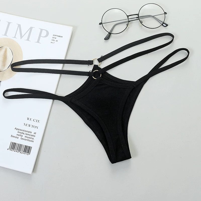 Горячая распродажа Sexy Women G-String нижнее белье из хлопка Low-Ris