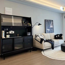 Nordic Solid Wood Meal Next Cabinet High Cabinet cave cabinet cabinet in one whole cabinet coffee machine simple collection