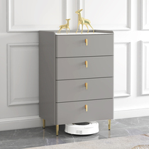 All solid wood three-four-five-drawer cabinet light luxury simple modern cream style bedroom storage cabinet drawer cabinet storage cabinet