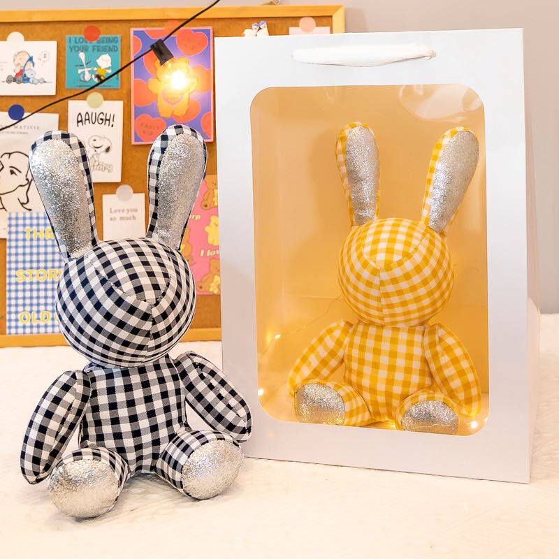 Cute Mesh Red Handmade Clog Puppets With Rabbit Paparazzi Water Drill Dolls Dolls Cars Living-room Swing stuffed toys-Taobao