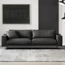 Technology cloth sofa modern minimalist minimalist light luxury Nordic Italian style living room large apartment first layer cowhide leather sofa