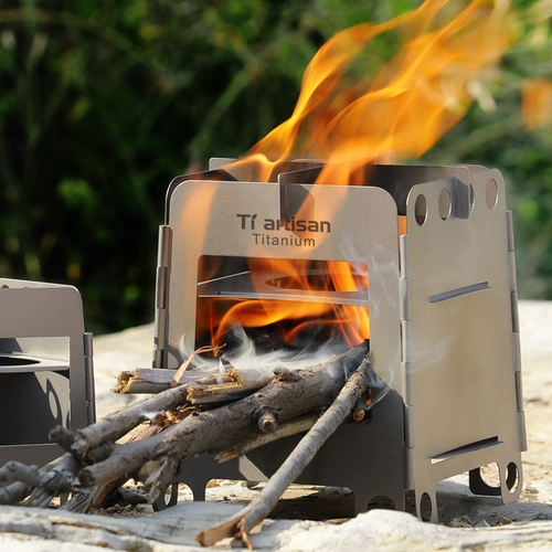 Титановый ремесленник на открытом воздухе Pure Titanium Wood Fire Fire Plag