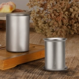 Ремесленник, двухэтажный дорожный чай для кемпинга, портативная чайная чашка для путешествий, чайный сервиз, комплект