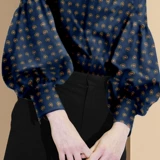 Шелковая весенняя осенняя рубашка, приятный телу осенний шифоновый лонгслив, коллекция 2022