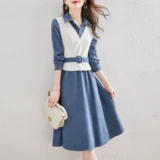 Брендовый осенний демисезонный модный комплект, платье